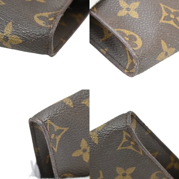 LOUIS VUITTON LV Bucket PM Pouch Bag Monogram Leather Brown France 67KB284 - Picture 7 of 14